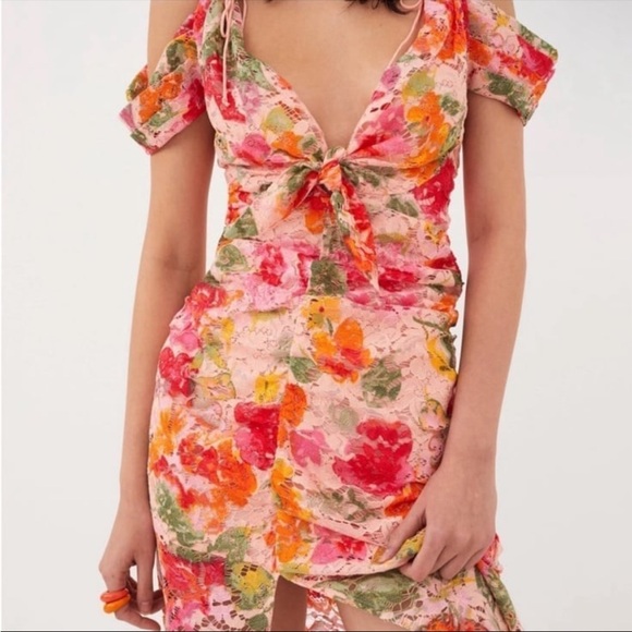 NWT For Love & Lemons Beth Midi Dress - Picture 6 of 7